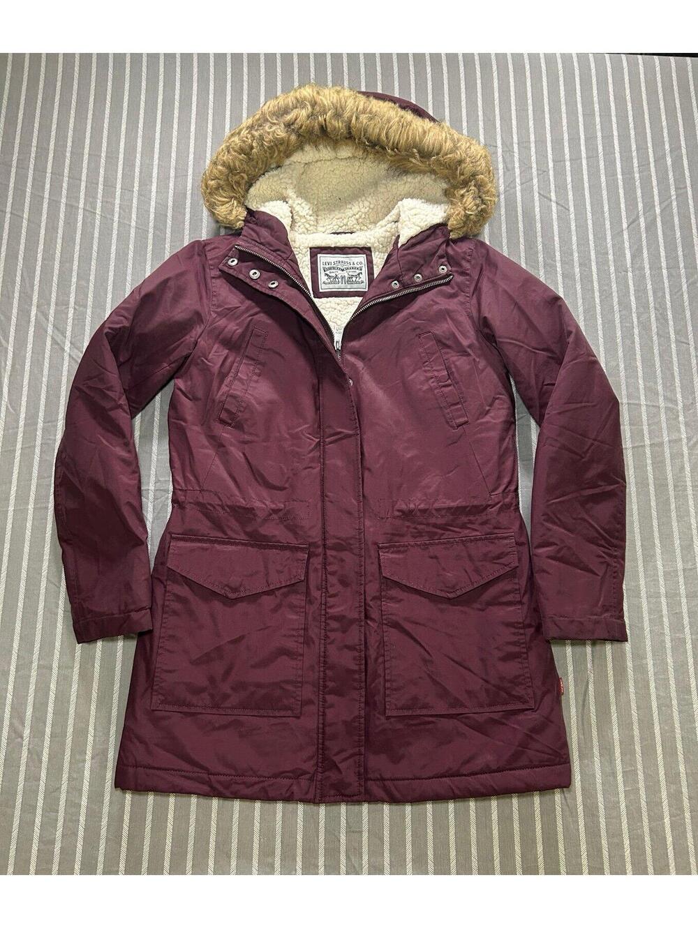 Levi's Women's Sherpa Lined Mid-Length Performance Parka Jacket Medium